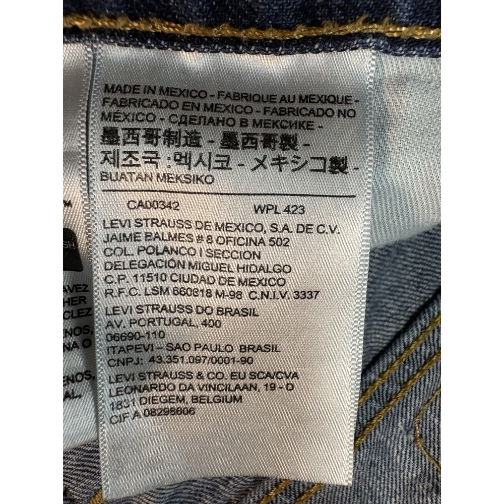 Levis Strauss 514 Jeans Men 33x30 Blue Denim Straight Leg Mid Rise Preppy - Picture 3 of 10